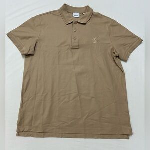 Burberry TB Walton Polo Shirt Mens Largee Soft Fawn